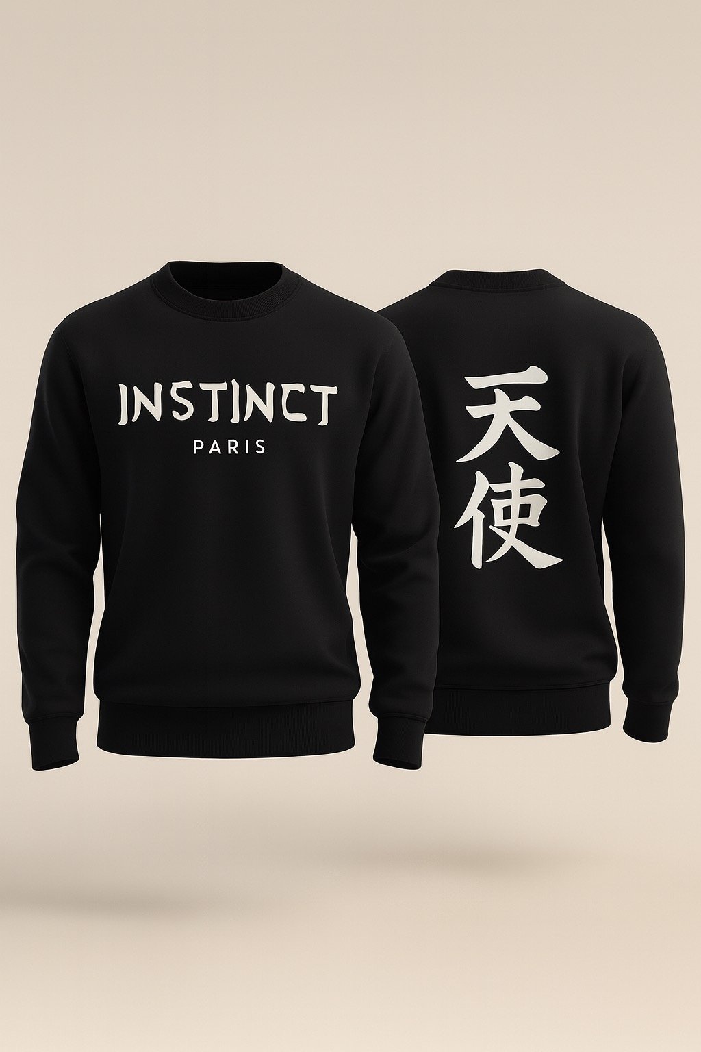 Sweat Noir Tenshi de l’édition limitée Signature Japon INSTINCT PARIS